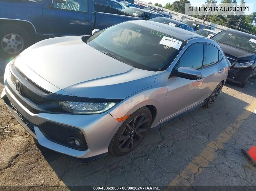 2018 Honda Civic Sport Touring VIN: SHHFK7H97JU230121 Lot: 40062800