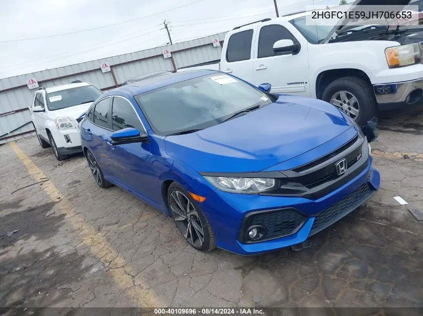 2HGFC1E59JH706653 2018 Honda Civic Si