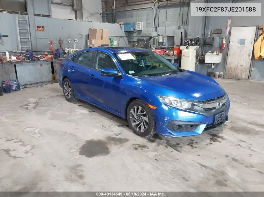 19XFC2F87JE201588 2018 Honda Civic Ex