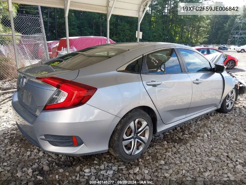 19XFC2F59JE006842 2018 Honda Civic Lx