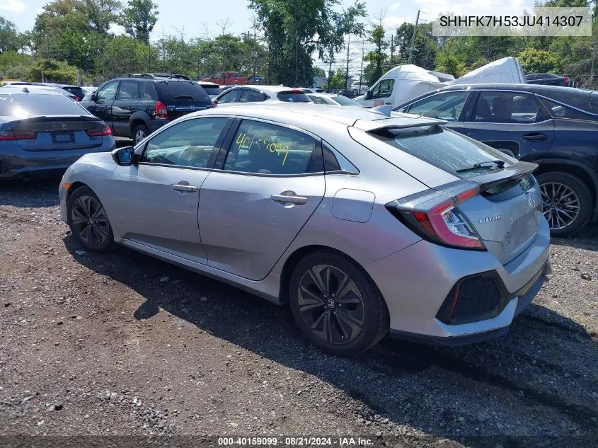 SHHFK7H53JU414307 2018 Honda Civic Ex