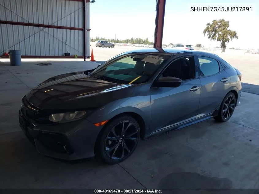 SHHFK7G45JU217891 2018 Honda Civic Sport