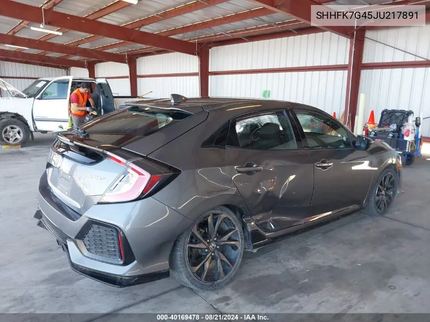 SHHFK7G45JU217891 2018 Honda Civic Sport