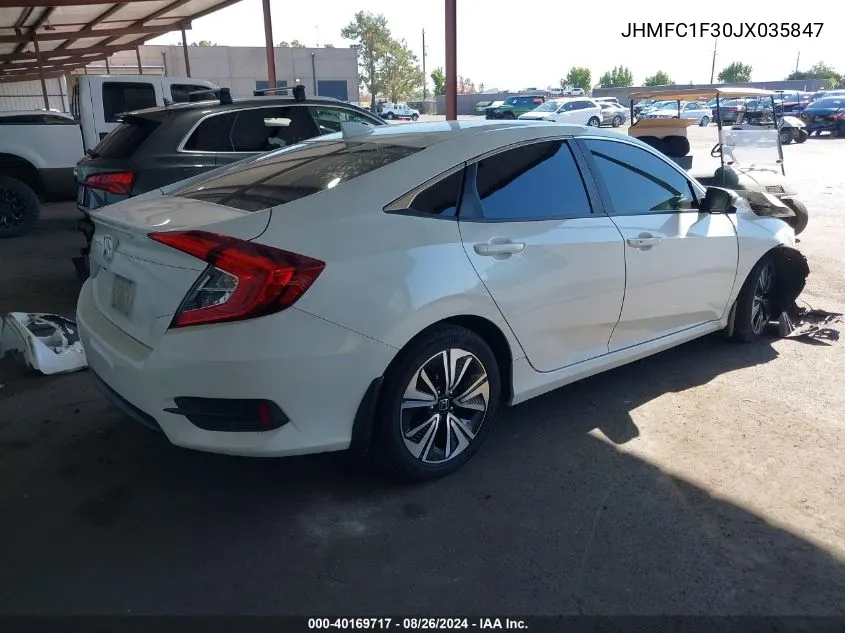 2018 Honda Civic Ex-T VIN: JHMFC1F30JX035847 Lot: 40169717