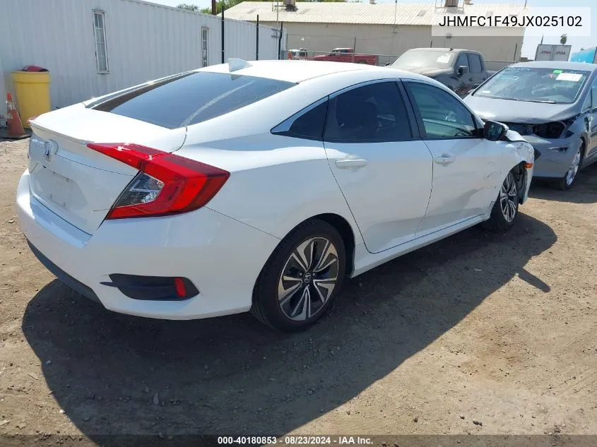 JHMFC1F49JX025102 2018 Honda Civic Ex-T