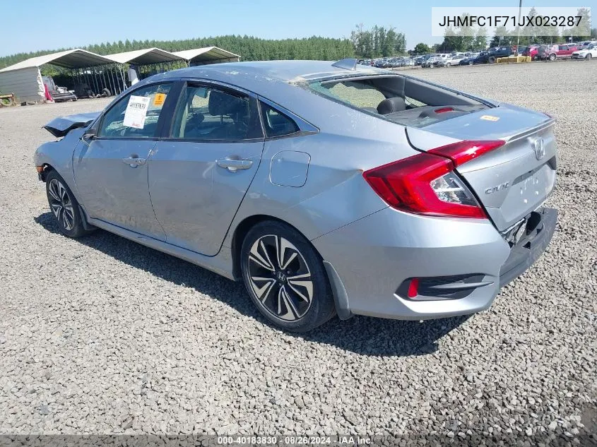 JHMFC1F71JX023287 2018 Honda Civic Ex-L