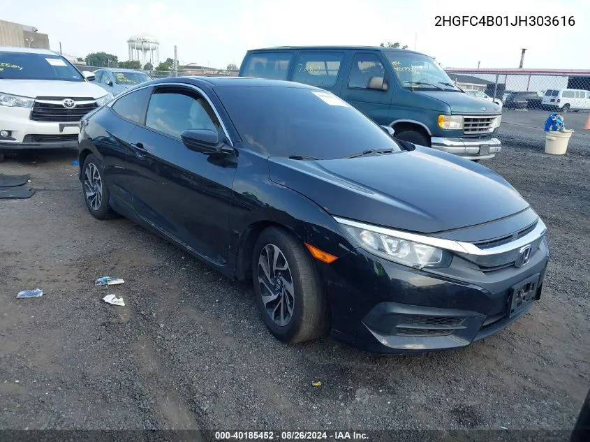 2018 Honda Civic Lx-P VIN: 2HGFC4B01JH303616 Lot: 40185452