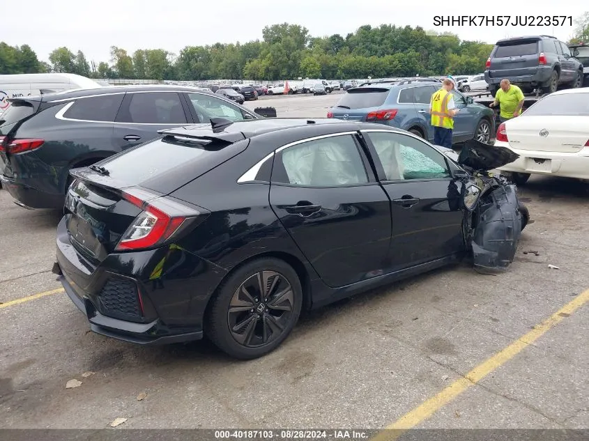 SHHFK7H57JU223571 2018 Honda Civic Ex