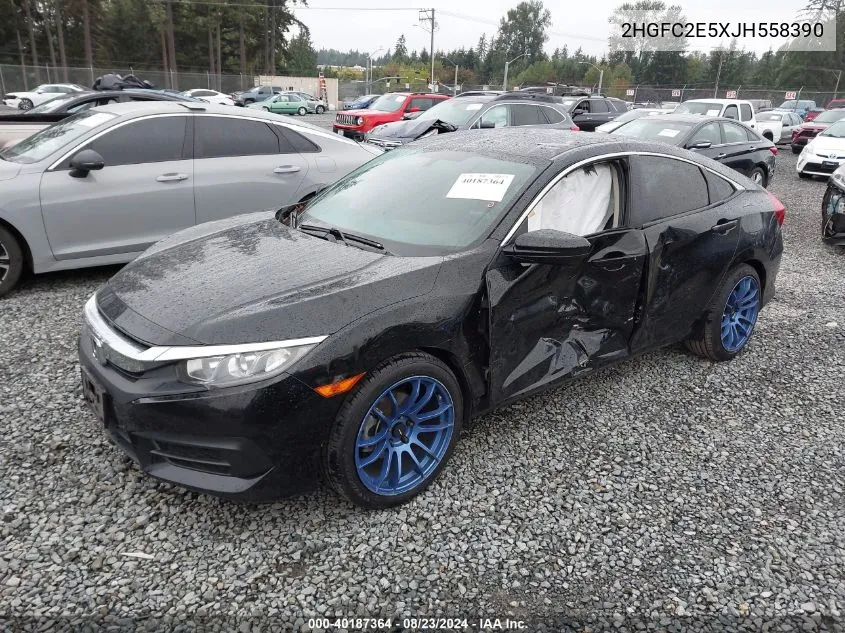 2HGFC2E5XJH558390 2018 Honda Civic Lx