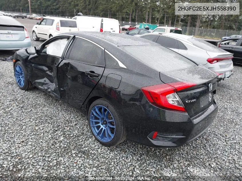 2HGFC2E5XJH558390 2018 Honda Civic Lx