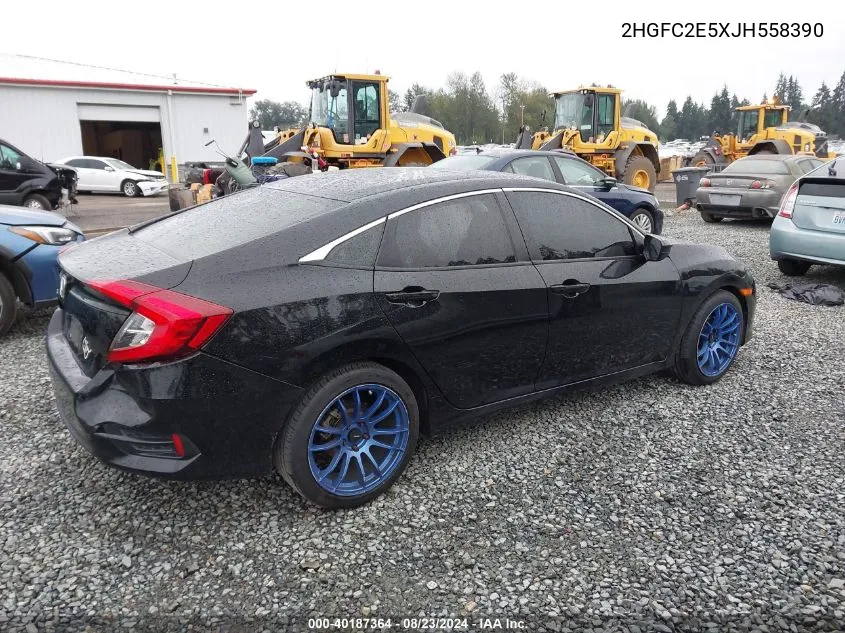 2HGFC2E5XJH558390 2018 Honda Civic Lx