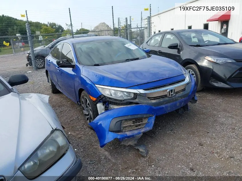 19XFC2F75JE035109 2018 Honda Civic Ex