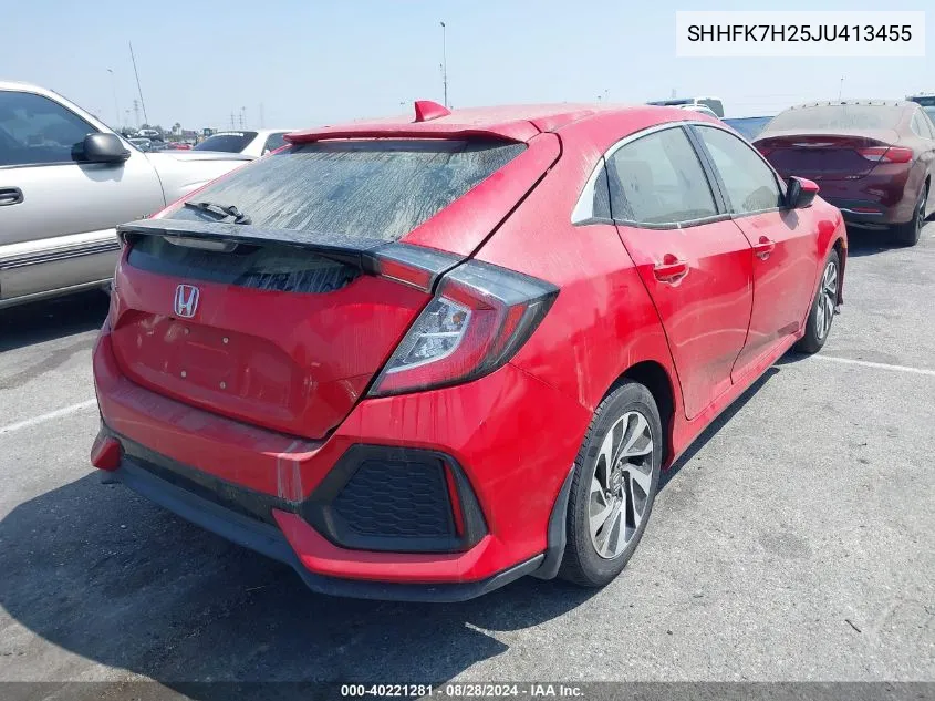 SHHFK7H25JU413455 2018 Honda Civic Lx