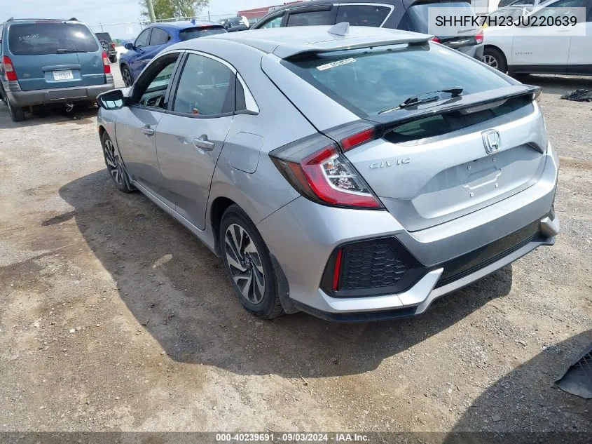 2018 Honda Civic Lx VIN: SHHFK7H23JU220639 Lot: 40239691