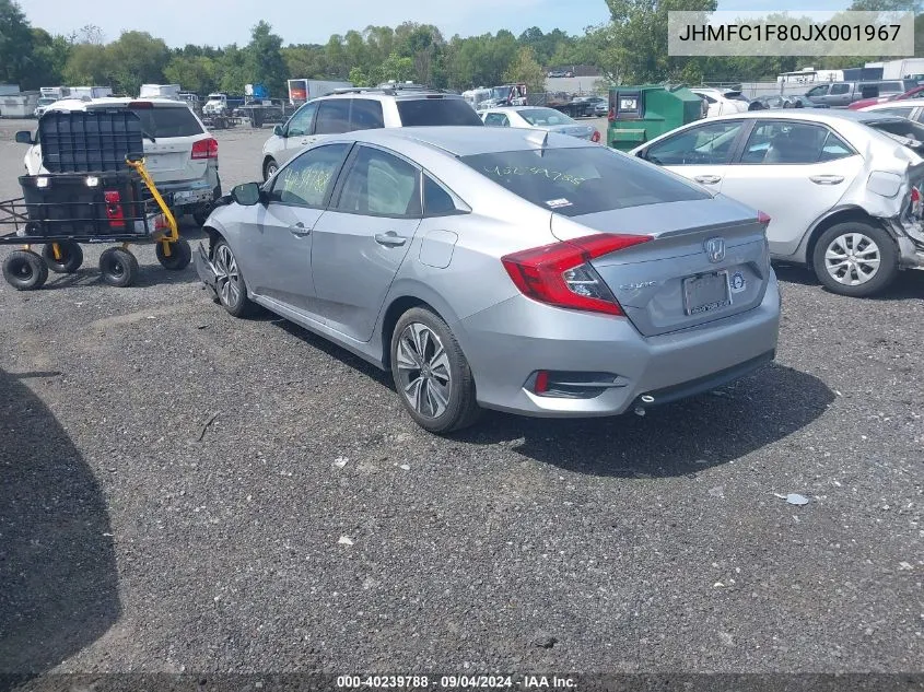 2018 Honda Civic Ex-L VIN: JHMFC1F80JX001967 Lot: 40239788