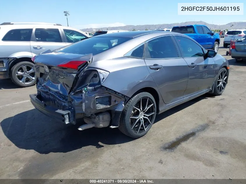 2HGFC2F50JH601195 2018 Honda Civic Lx