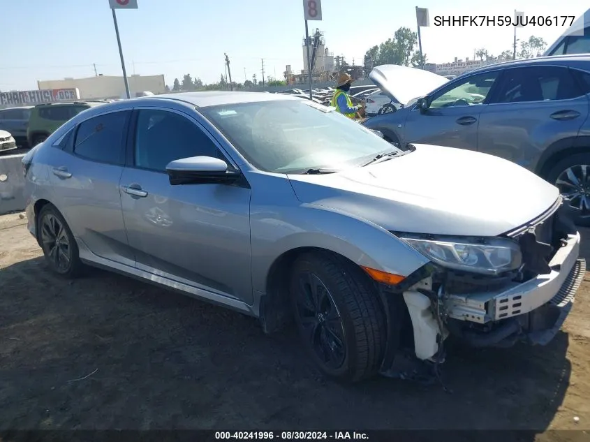 SHHFK7H59JU406177 2018 Honda Civic Ex