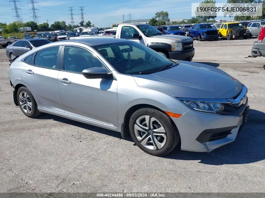 19XFC2F54JE006831 2018 Honda Civic Lx