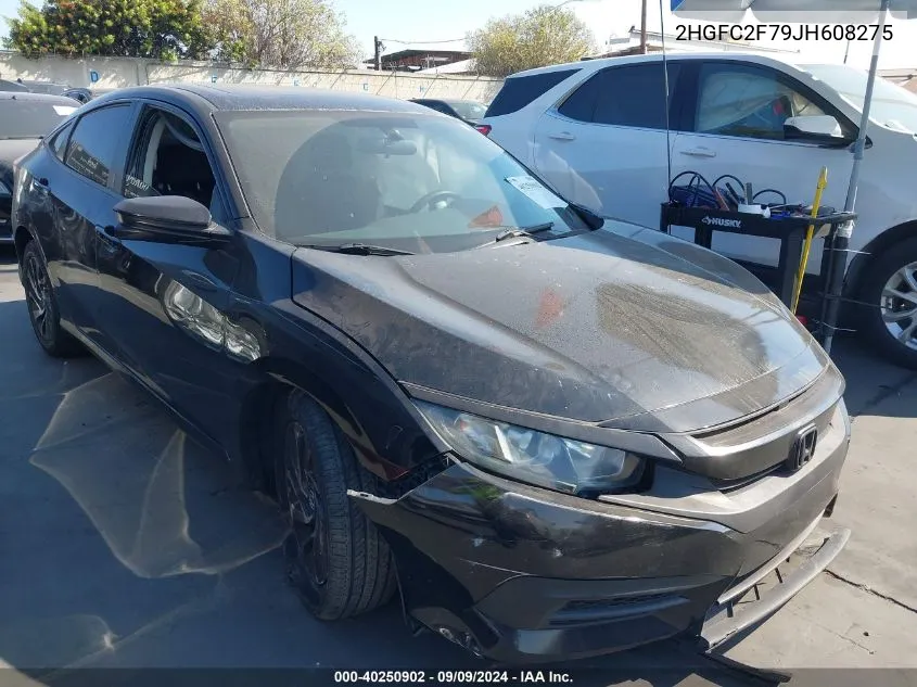 2HGFC2F79JH608275 2018 Honda Civic Ex