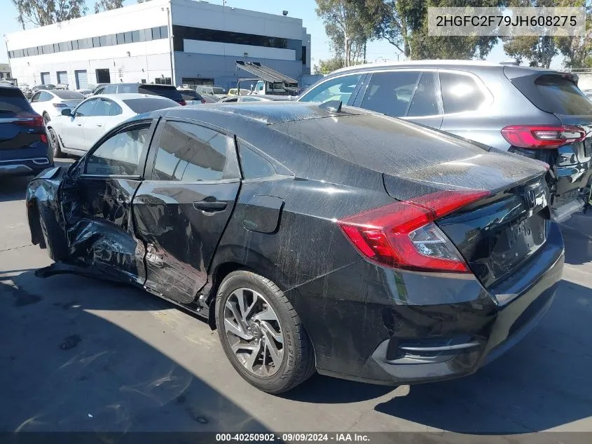 2018 Honda Civic Ex VIN: 2HGFC2F79JH608275 Lot: 40250902