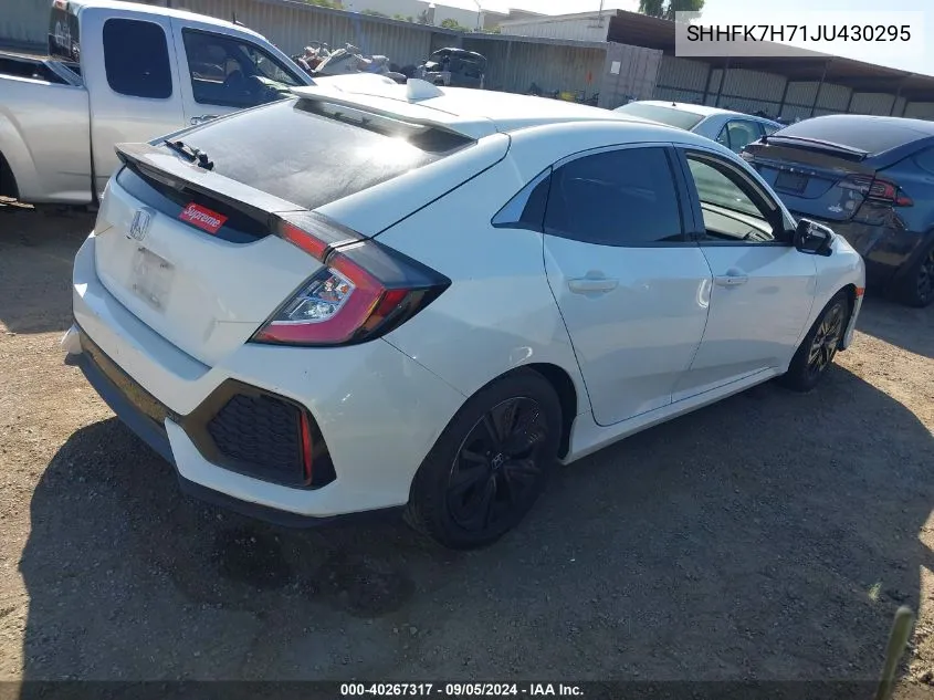 2018 Honda Civic Exl VIN: SHHFK7H71JU430295 Lot: 40267317