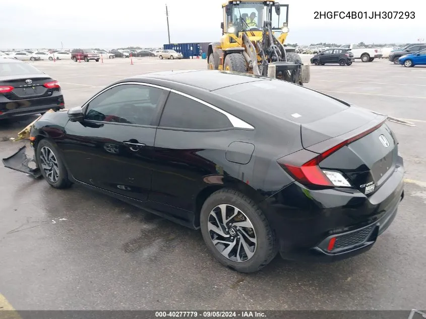 2018 Honda Civic Lx VIN: 2HGFC4B01JH307293 Lot: 40277779