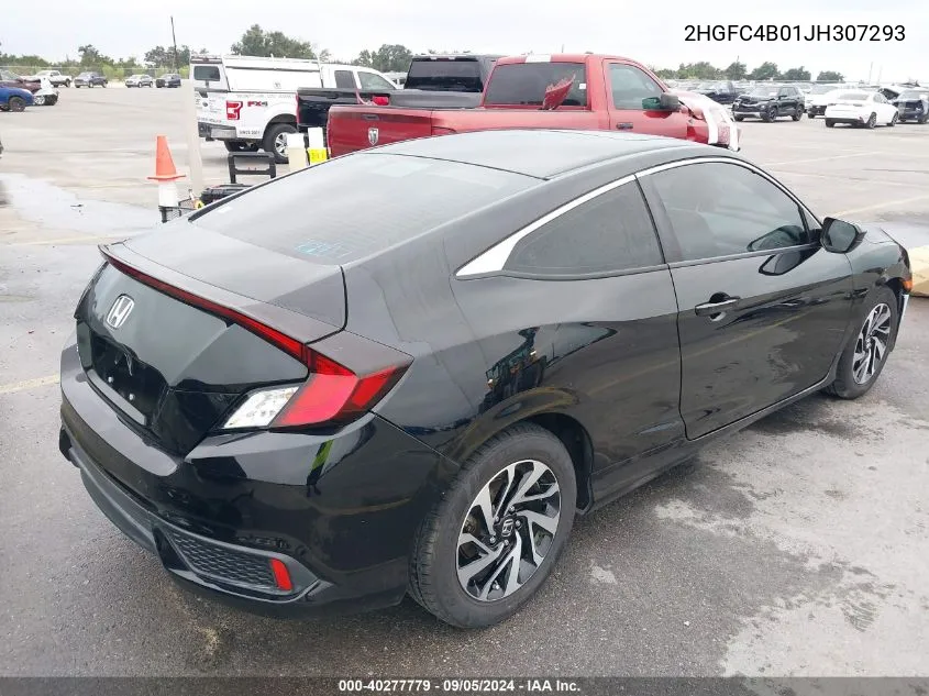 2018 Honda Civic Lx VIN: 2HGFC4B01JH307293 Lot: 40277779