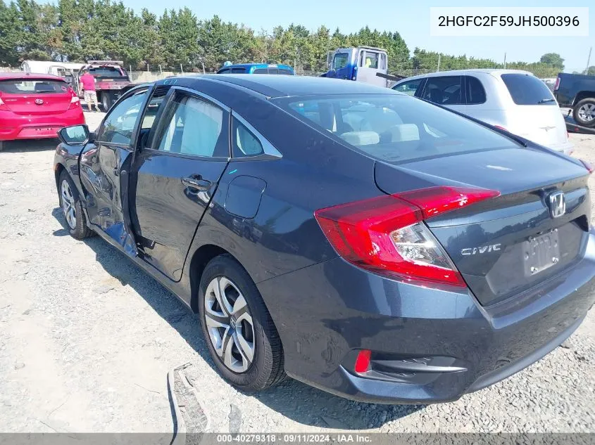 2HGFC2F59JH500396 2018 Honda Civic Lx