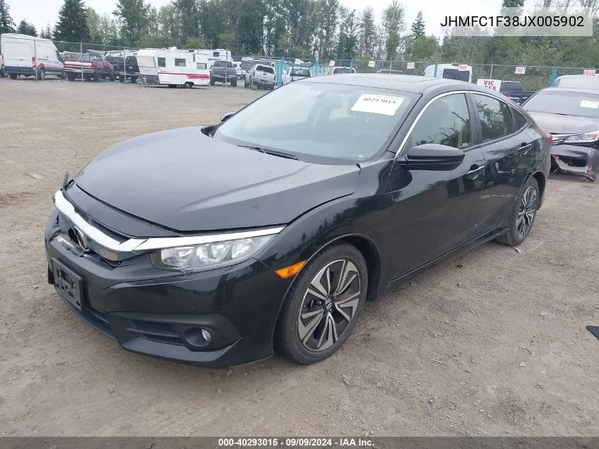 JHMFC1F38JX005902 2018 Honda Civic Ex-T