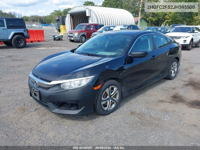 2HGFC2F52JH595500 2018 Honda Civic Lx