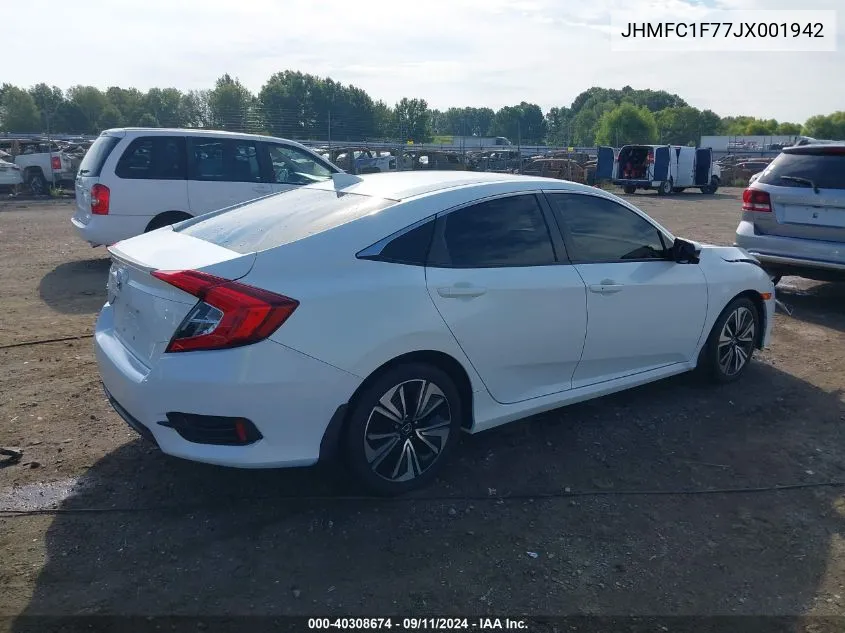 JHMFC1F77JX001942 2018 Honda Civic Exl