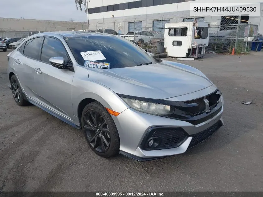 2018 Honda Civic Sport VIN: SHHFK7H44JU409530 Lot: 40309995