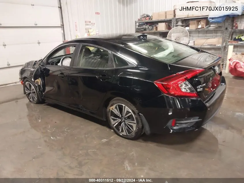 2018 Honda Civic Ex-L VIN: JHMFC1F70JX015925 Lot: 40311512