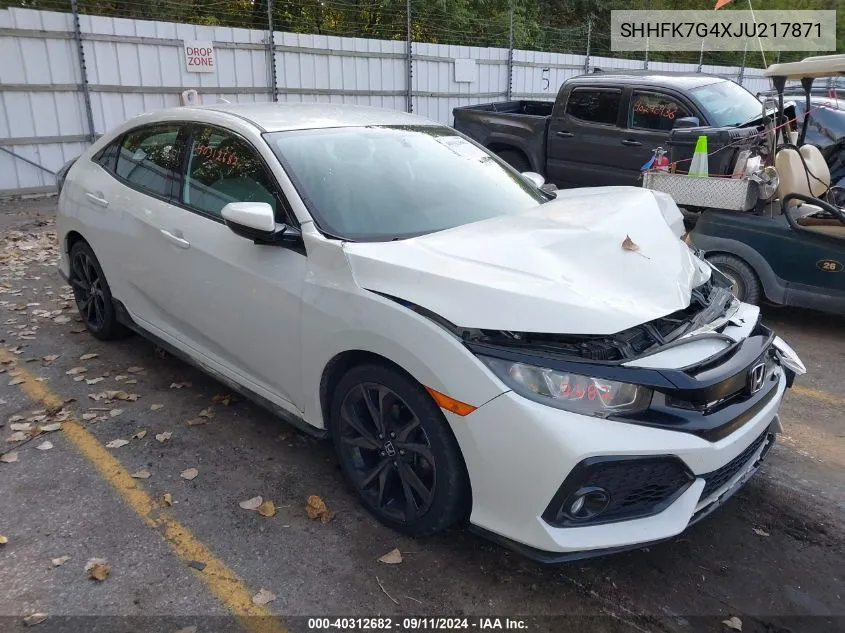 2018 Honda Civic Sport VIN: SHHFK7G4XJU217871 Lot: 40312682