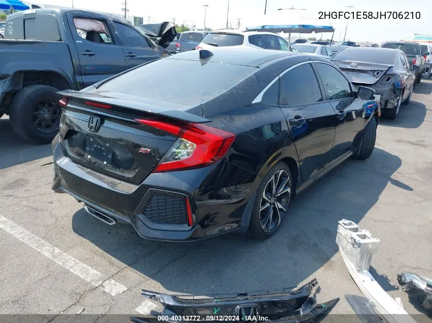 2HGFC1E58JH706210 2018 Honda Civic Si