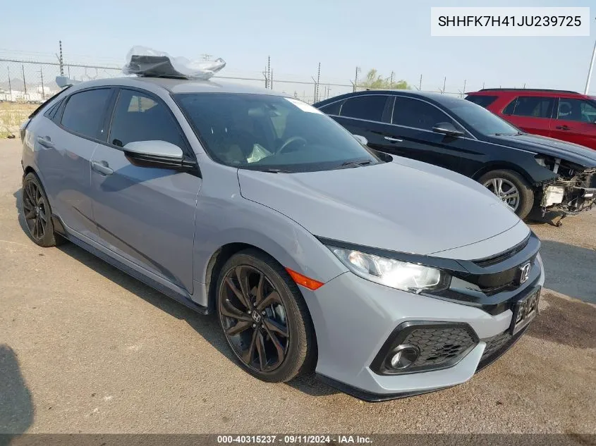 SHHFK7H41JU239725 2018 Honda Civic Sport