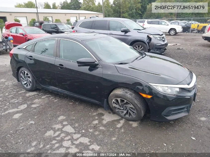 2HGFC2F77JH519479 2018 Honda Civic Ex