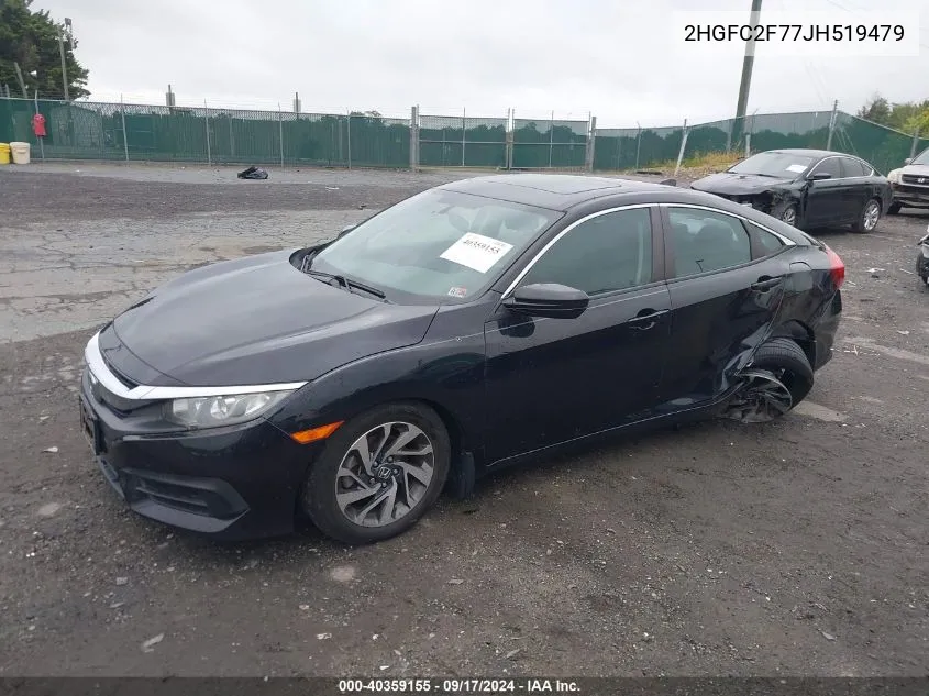 2HGFC2F77JH519479 2018 Honda Civic Ex