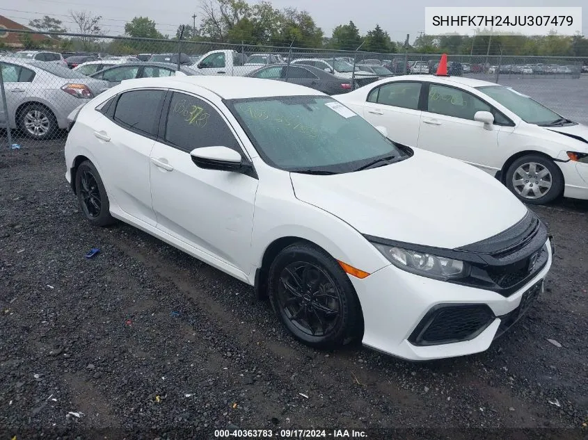 2018 Honda Civic Lx VIN: SHHFK7H24JU307479 Lot: 40363783