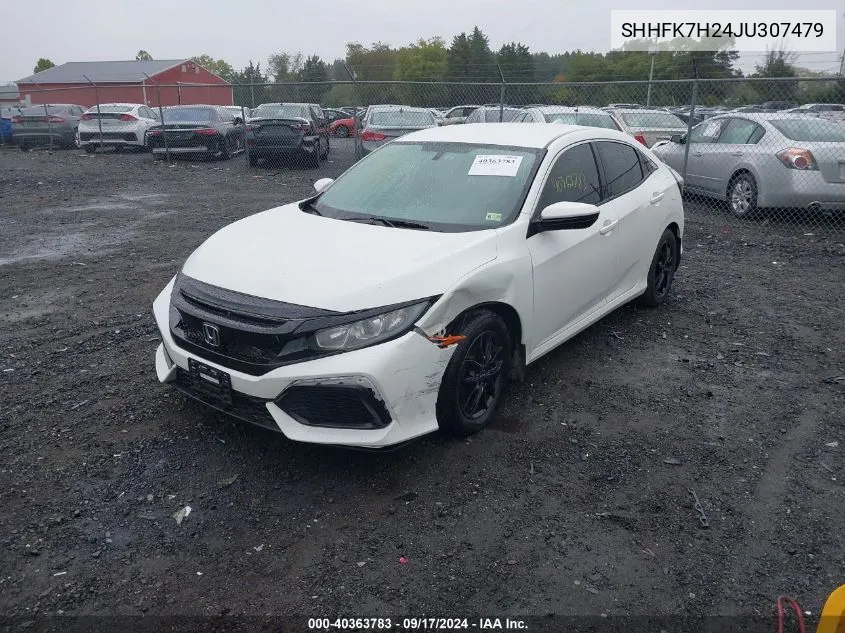 2018 Honda Civic Lx VIN: SHHFK7H24JU307479 Lot: 40363783