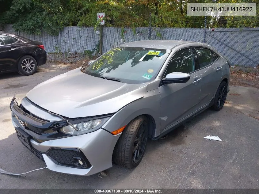 SHHFK7H41JU416922 2018 Honda Civic Sport