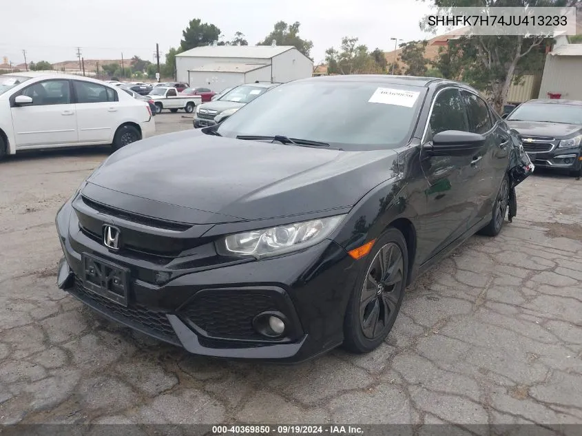 SHHFK7H74JU413233 2018 Honda Civic Ex-L