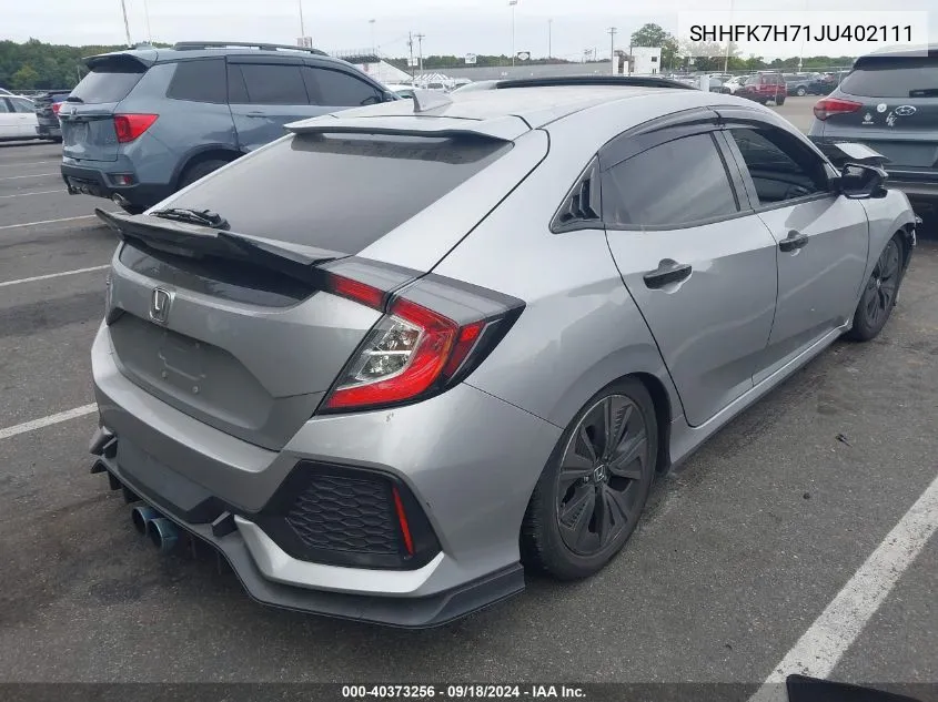 SHHFK7H71JU402111 2018 Honda Civic Exl