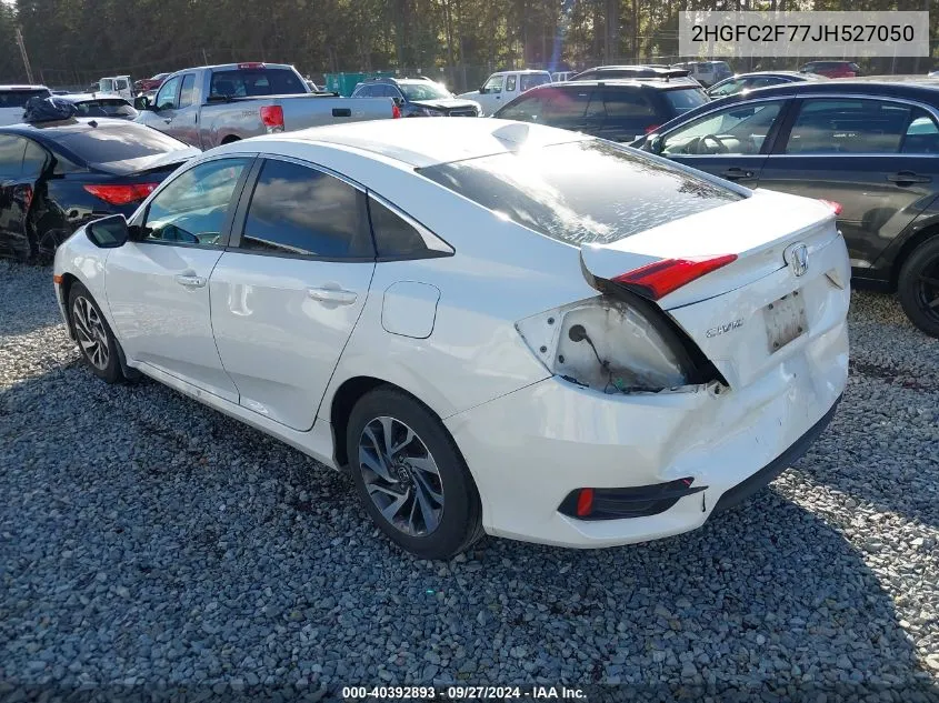 2018 Honda Civic Ex VIN: 2HGFC2F77JH527050 Lot: 40392893