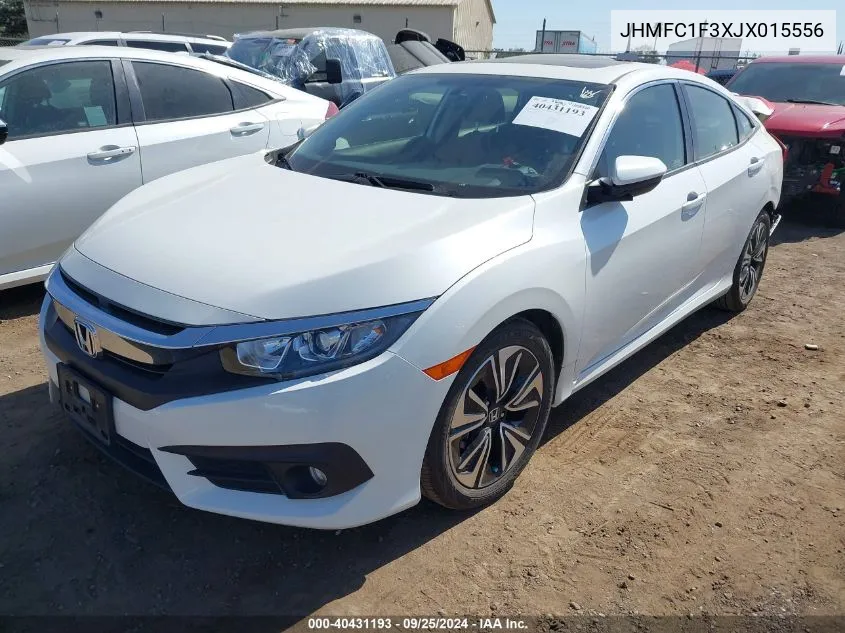 2018 Honda Civic Ex-T VIN: JHMFC1F3XJX015556 Lot: 40431193