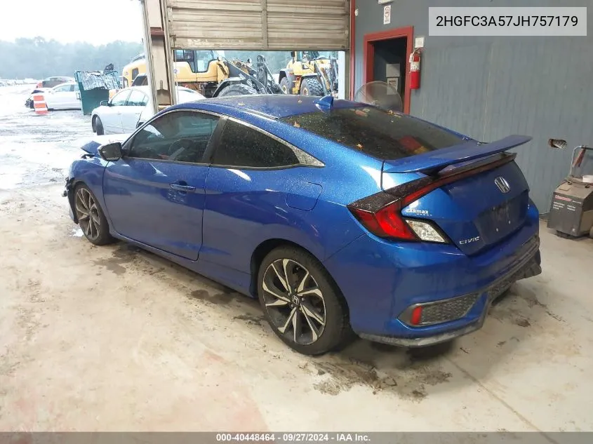 2018 Honda Civic Si VIN: 2HGFC3A57JH757179 Lot: 40448464