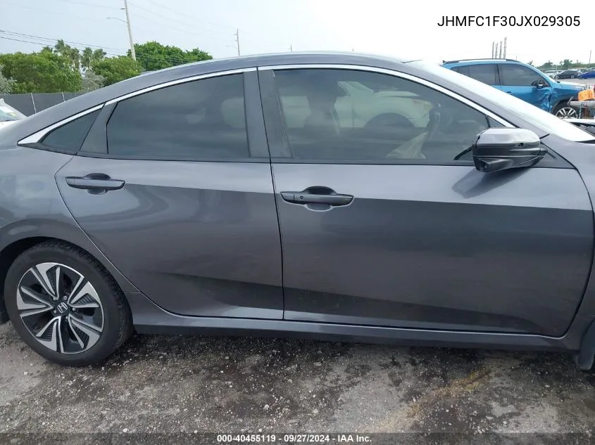 2018 Honda Civic Ex-T VIN: JHMFC1F30JX029305 Lot: 40455119