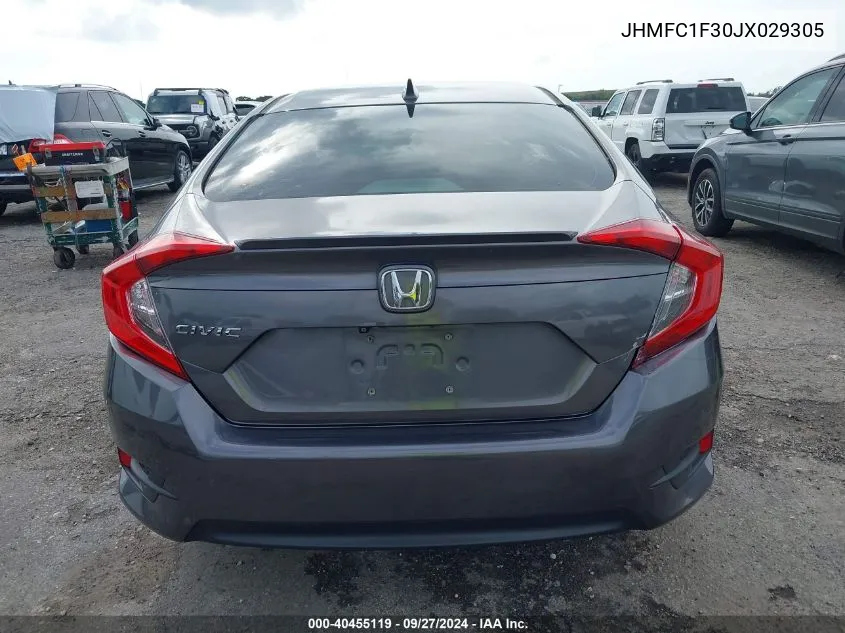 2018 Honda Civic Ex-T VIN: JHMFC1F30JX029305 Lot: 40455119