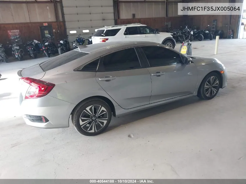 2018 Honda Civic Ex-T VIN: JHMFC1F35JX005064 Lot: 40544188