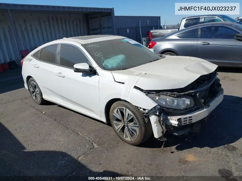 2018 Honda Civic Ex-T VIN: JHMFC1F40JX023237 Lot: 40549831